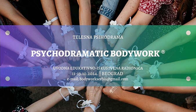 Uvodna edukativno-iskustvena radionica TELESNA PSIHODRAMA okt. 2024